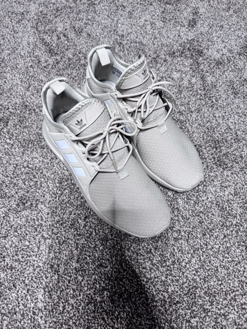 adidas Men's Light Grey Mesh Sneakers